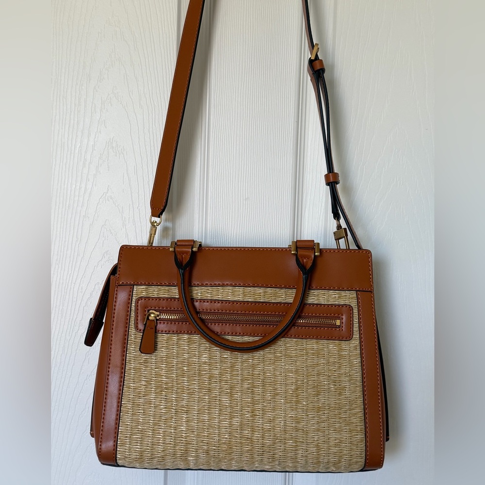 GUESS Katey Luxury Embroidered Medium Satchel Crossbody - Picture 5 of 16